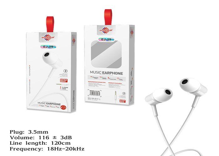 cable de auriculares, 3,5 mm, modelo EJ-09A