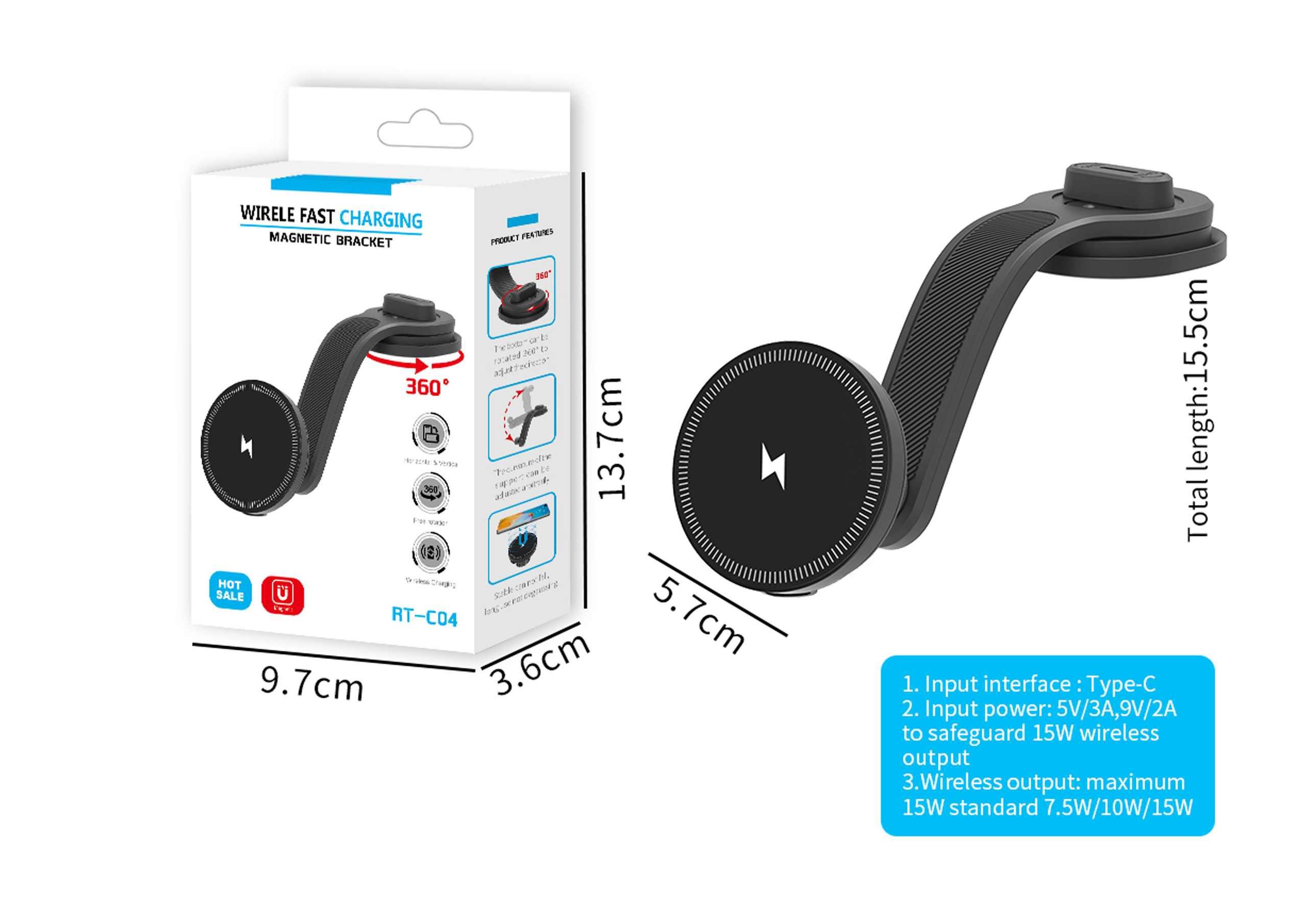 Soporte para teléfono móvil, modelo RT-C04