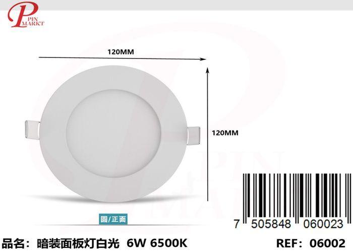 Panel de luz, 6 W, color blanco, modelo 262092