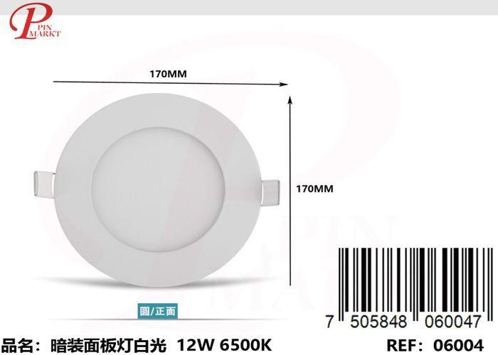 Panel de luz, 12 W, color blanco, modelo 262096