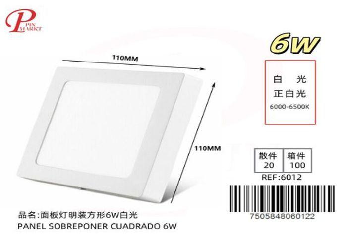 Panel de luz, 6 W, color blanco, modelo 262126