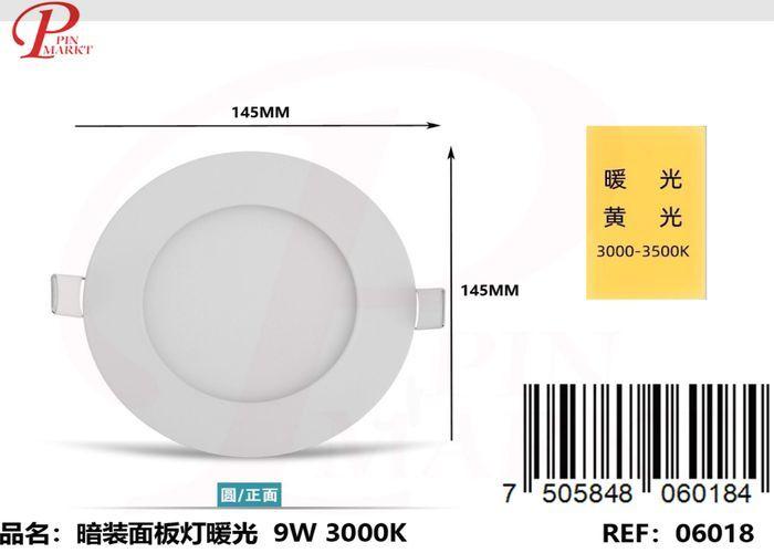 Panel de luz, 9 W, modelo 262093