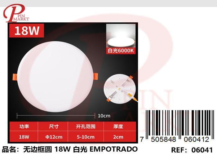 Panel de luz, 18 W, color blanco, modelo 262104