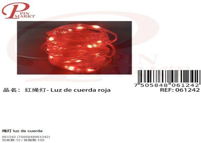 tira de luz, 10 m, color rojo