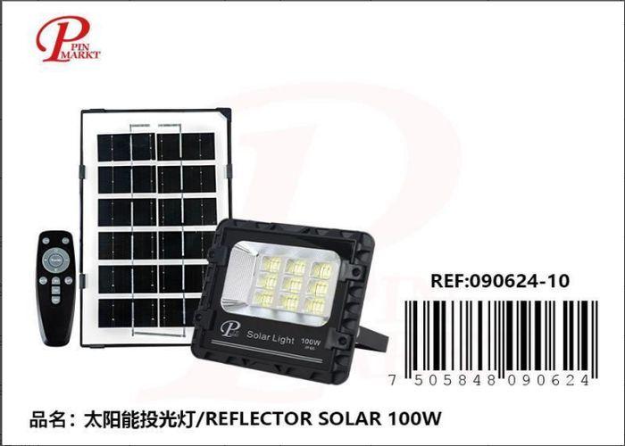 luces solares, 100 W, 2 piezas, color blanco