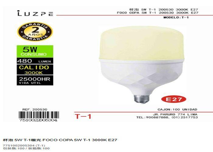 bulbo, 5 W, modelo 262069
