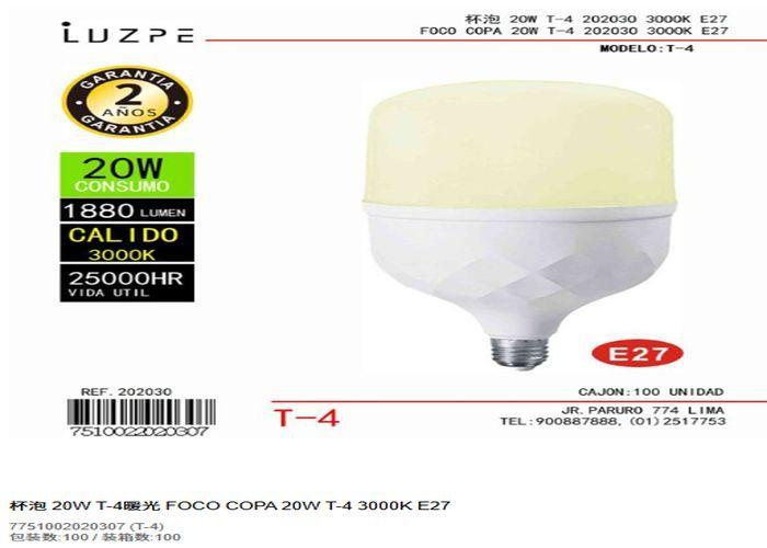 bulbo, 20 W
