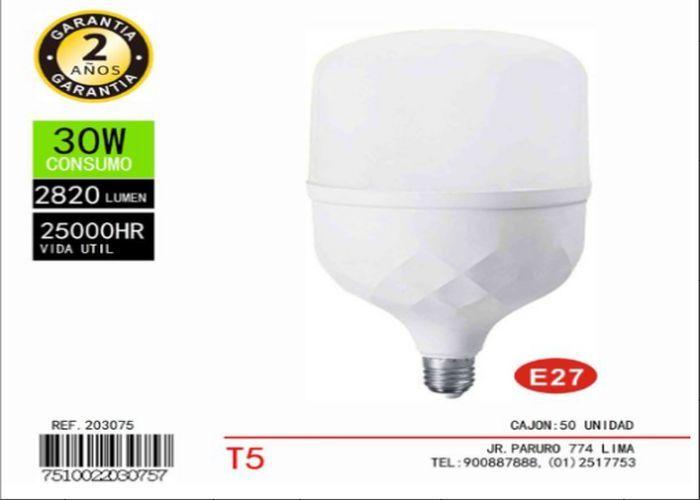 bulbo, 30 W, color blanco