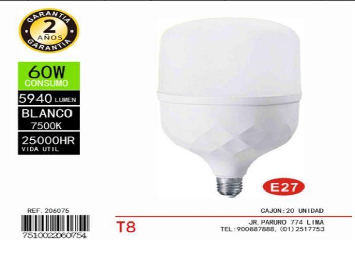 bulbo, 60 W, color blanco, modelo 262084
