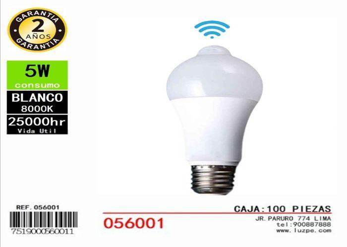 Luz del sensor de movimiento, 5 W, color rojo