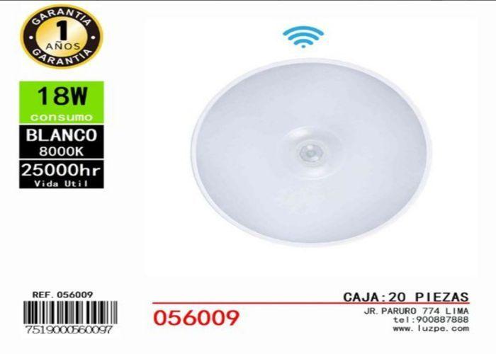 Luz del sensor de movimiento, 18 W, color rojo, modelo 262013
