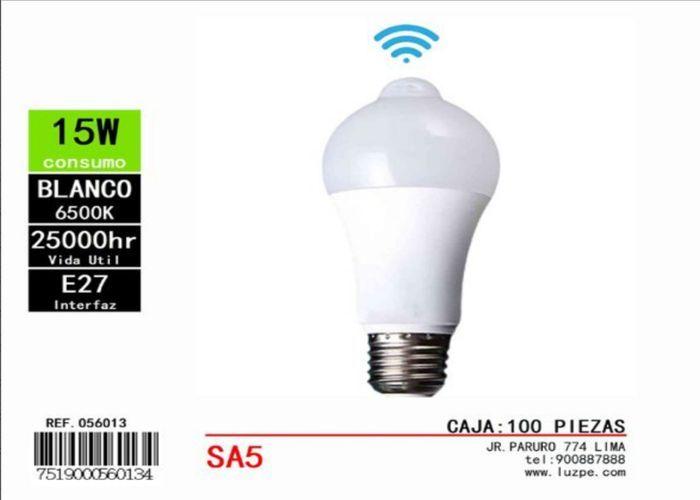 Luz del sensor de movimiento, 15 W, color rojo, modelo 262006