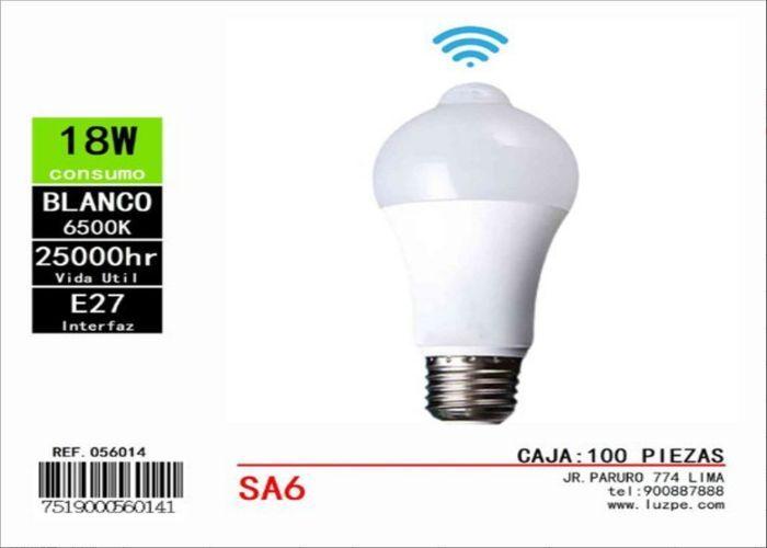 Luz del sensor de movimiento, 18 W, color rojo, modelo 262007