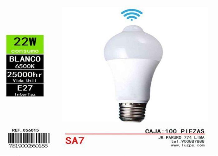Luz del sensor de movimiento, 22 W, color rojo