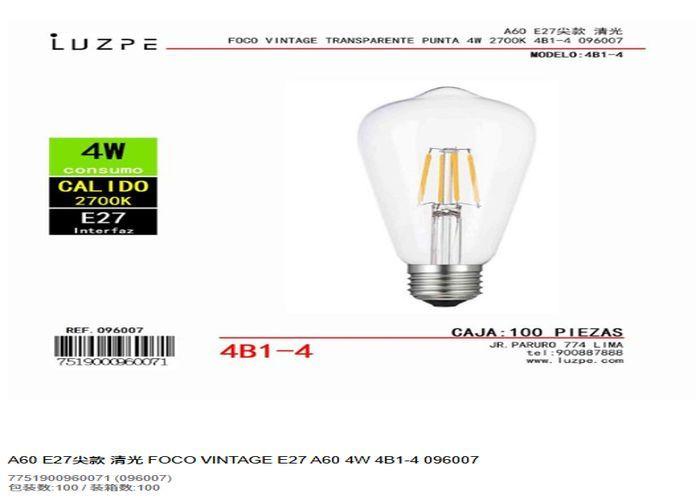 bulbo, modelo ST64, modelo E27, modelo 262149
