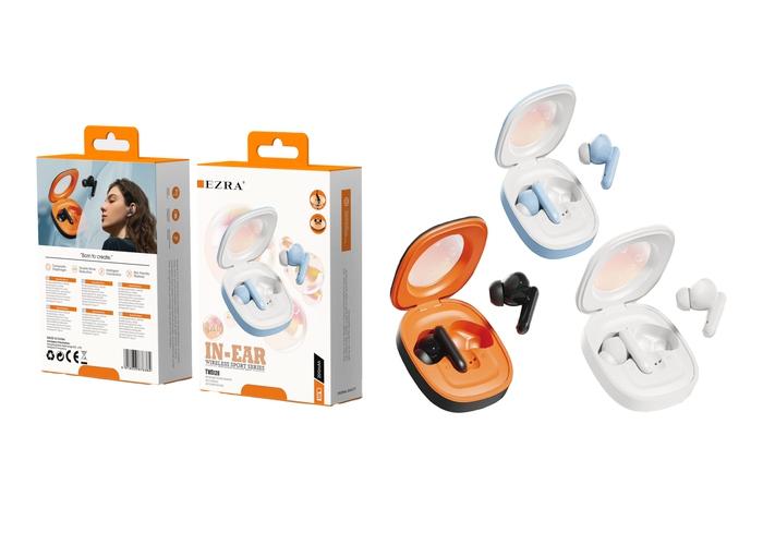 auriculares bluetooth, color azul, modelo EZ-O61