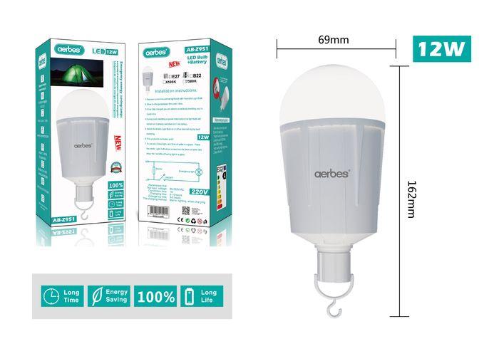 bulbo, modelo AB-Z951, modelo E27, 265 V, 12 W, color blanco