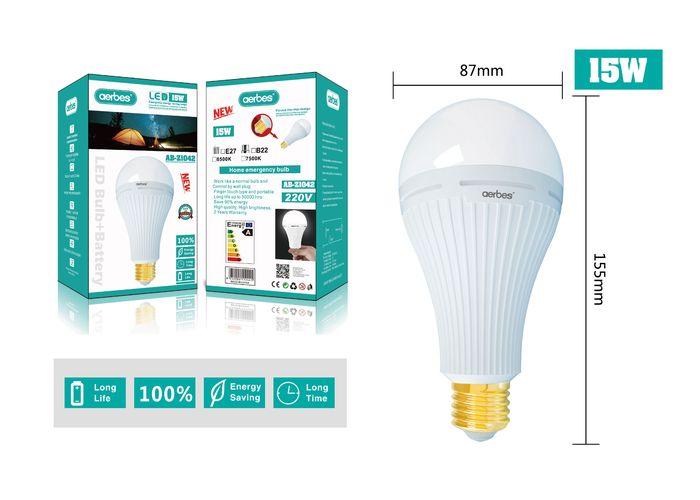 bulbo, modelo AB-Z1042, modelo E27, 265 V, 15 W, color blanco