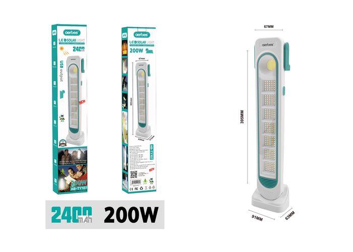 luces solares, modelo AB-TY107, 200 W