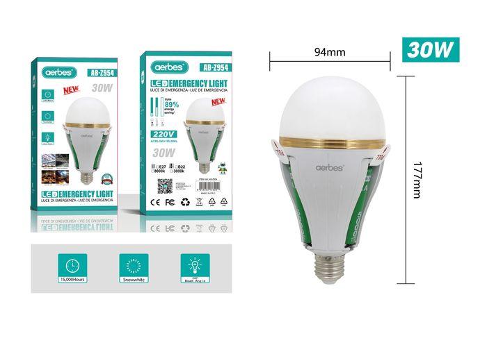 bulbo, modelo AB-Z954, modelo E27, 220 V, 30 W, color blanco