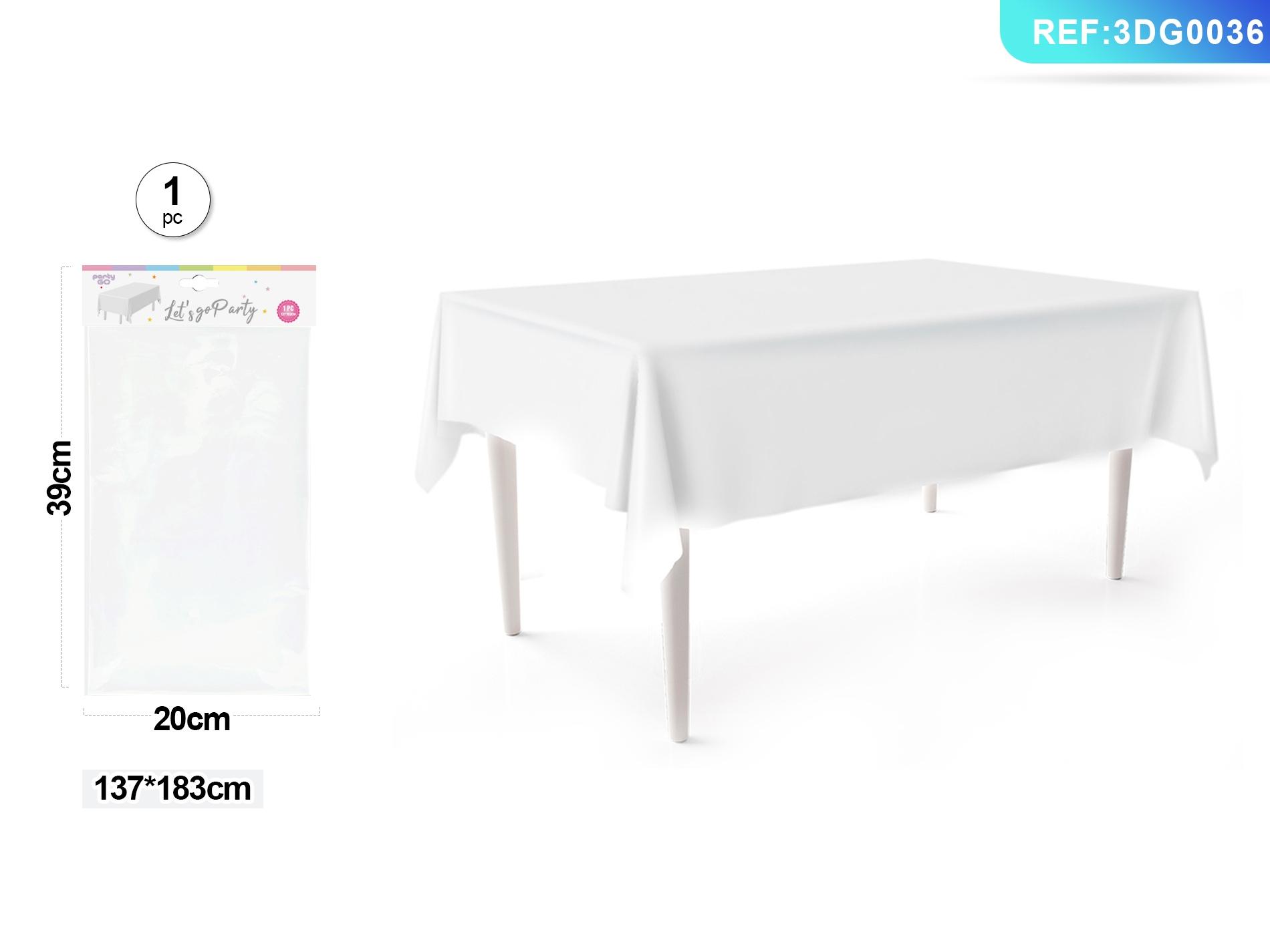 Mantel, 137 × 183 cm, color blanco