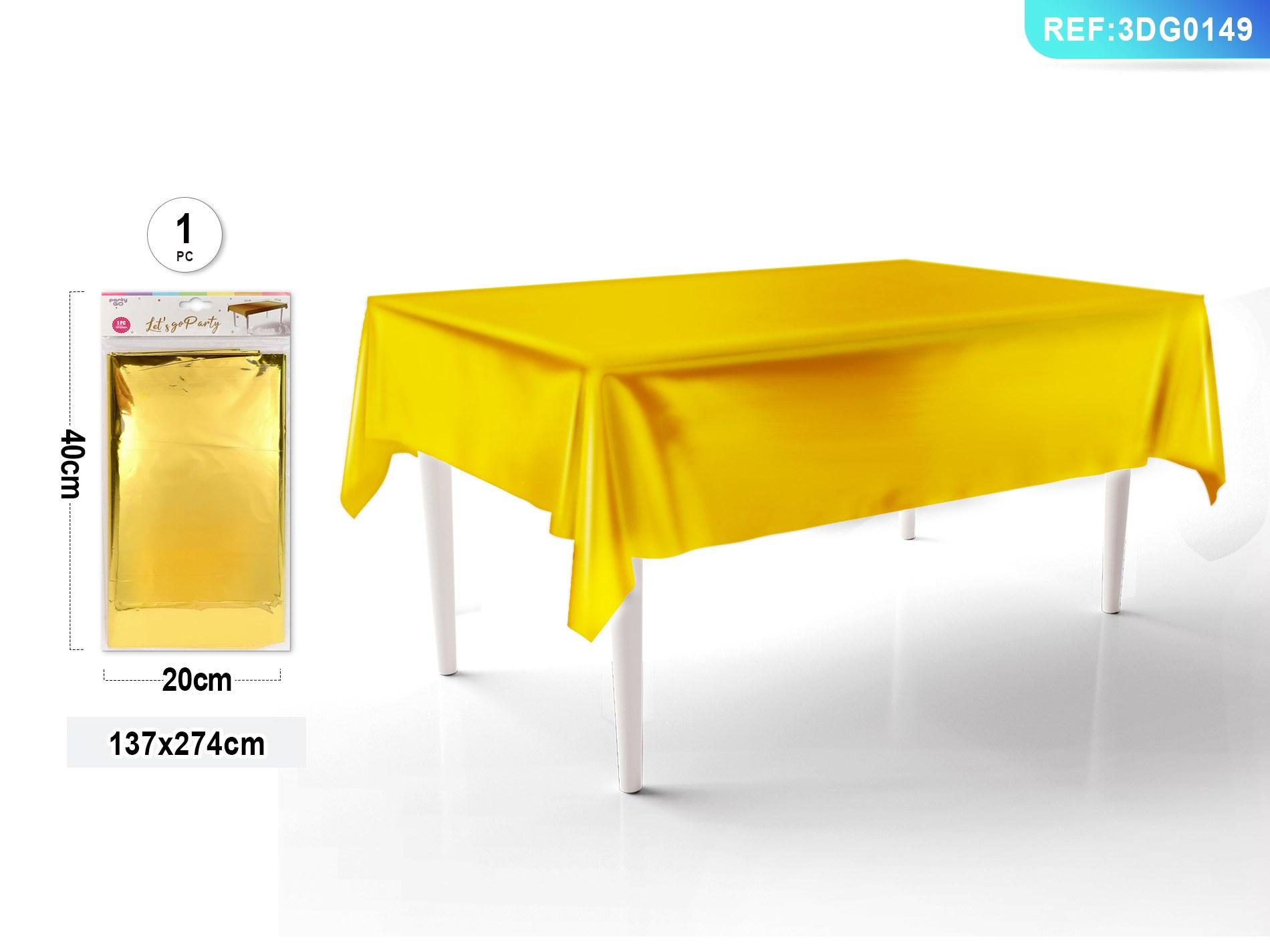 Mantel, 137 × 274 cm, color dorado