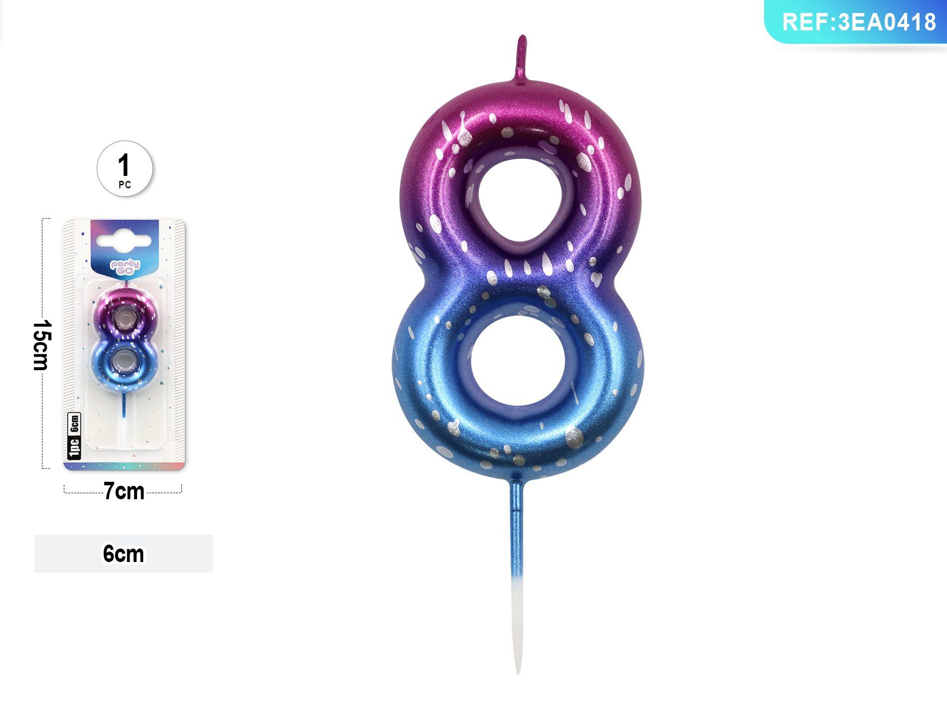 Vela, 6 cm, modelo 3EA0418