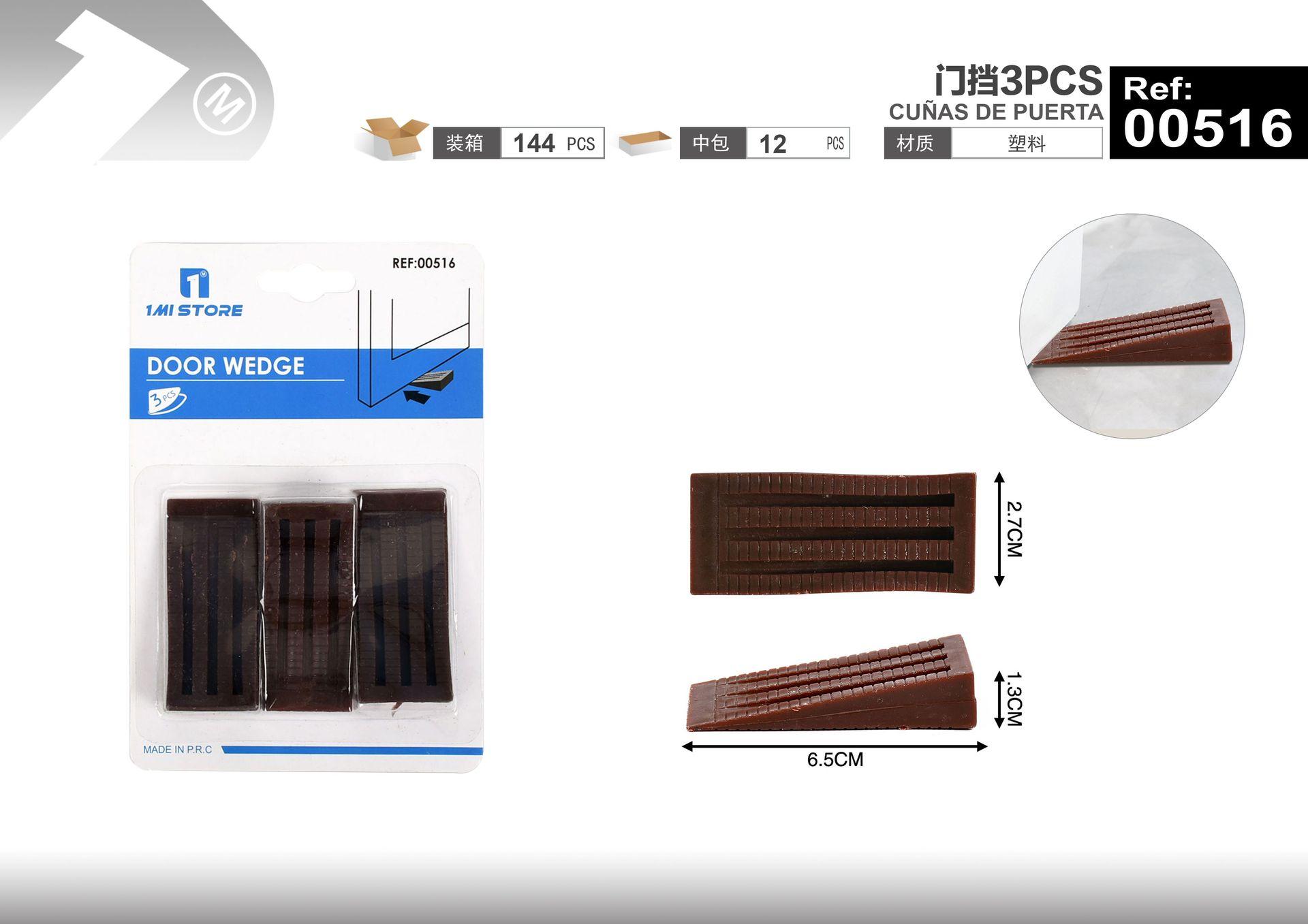 Topes para puertas, 3 piezas, modelo 00516