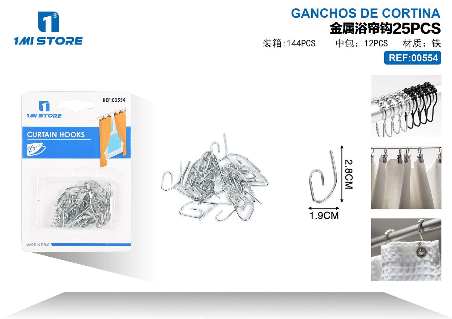 Gancho para cortina de ducha