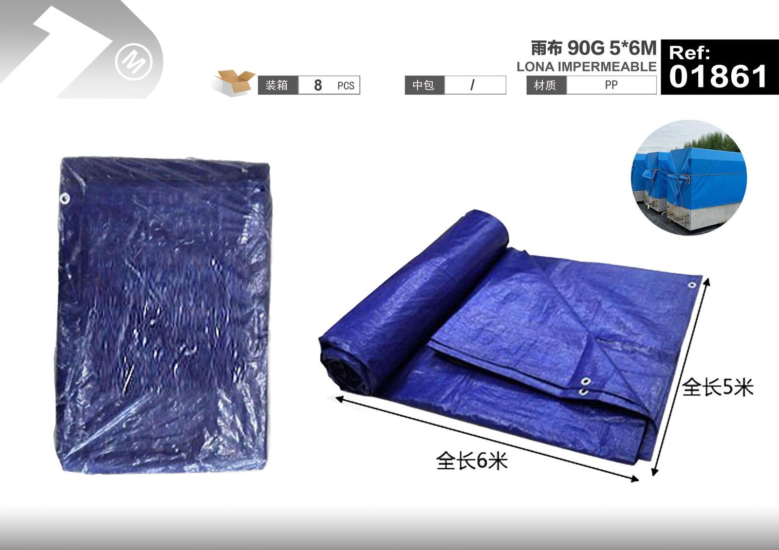 Artículos para lluvia, 5 × 6 m, 90 g, 6 m