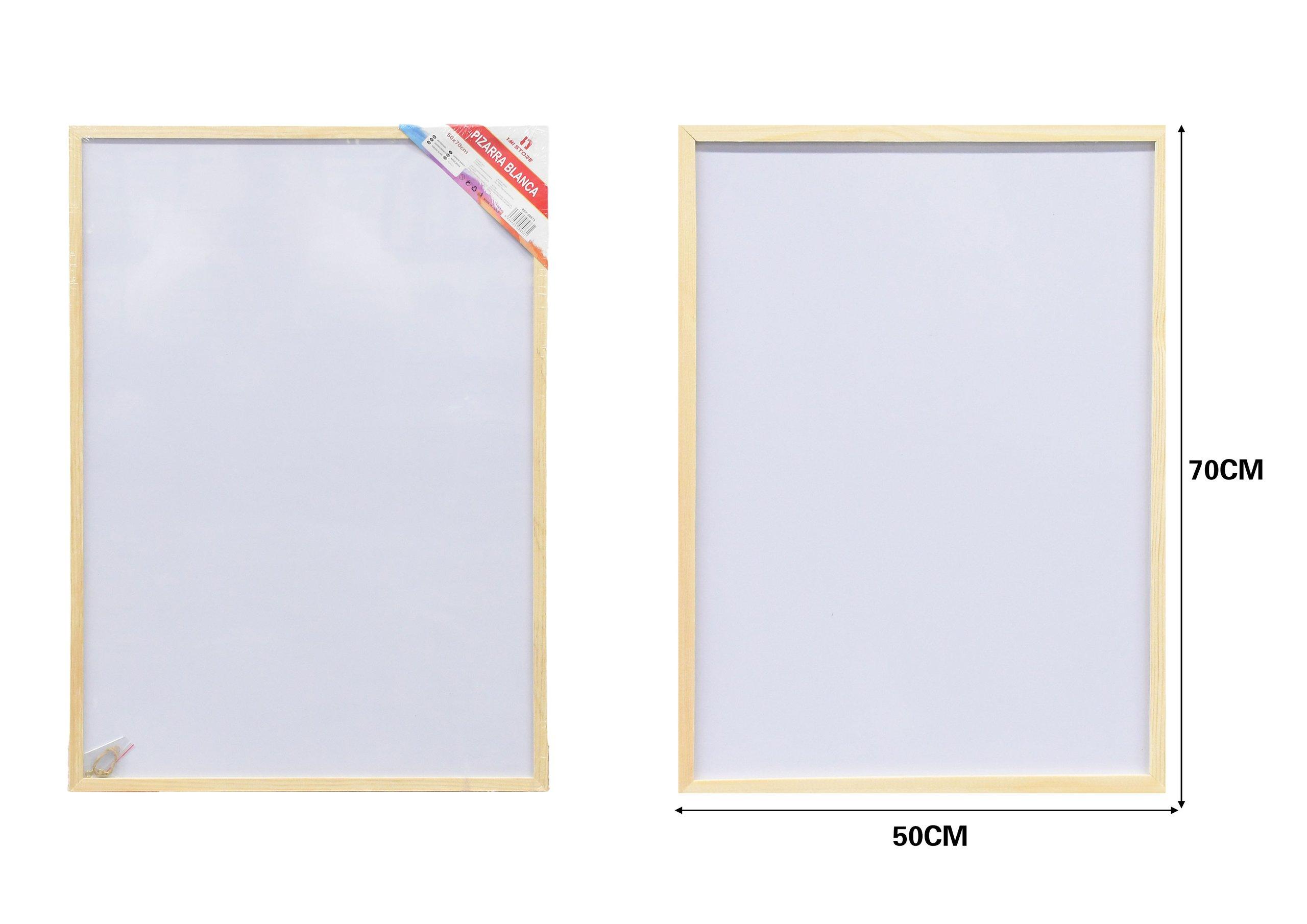 pizarra, 50 × 70 cm, color blanco, modelo 08973
