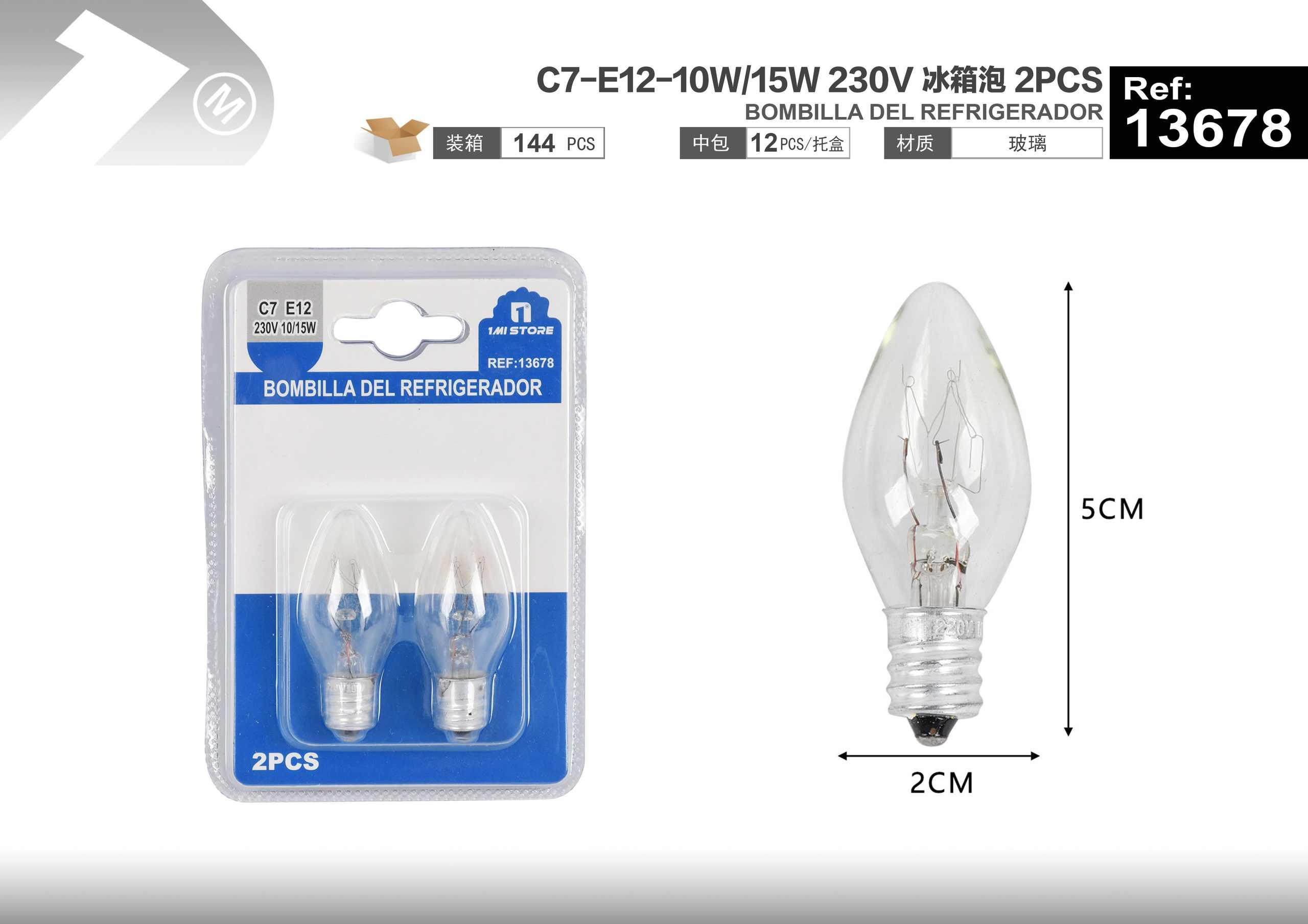 bulbo, 10 W, 15 W, 230 V, 2 piezas
