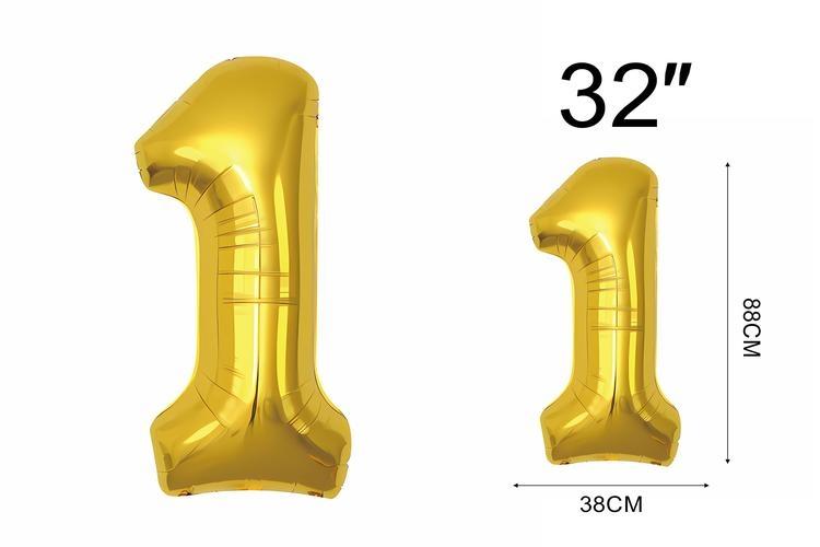 globo de aluminio, 40 pulgadas, 110 cm, color dorado, modelo 19320