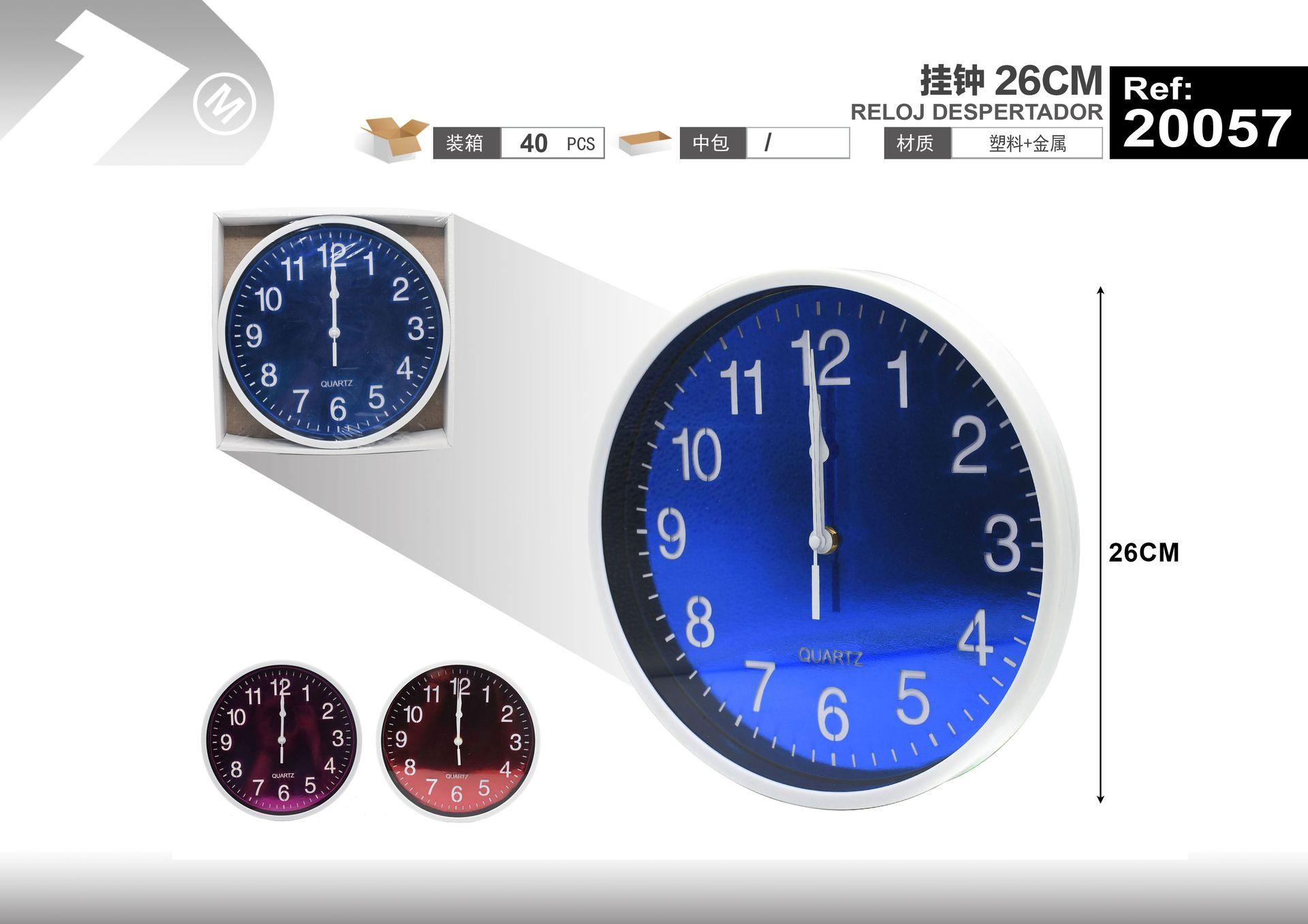 reloj de pared, 26 cm, modelo 20057