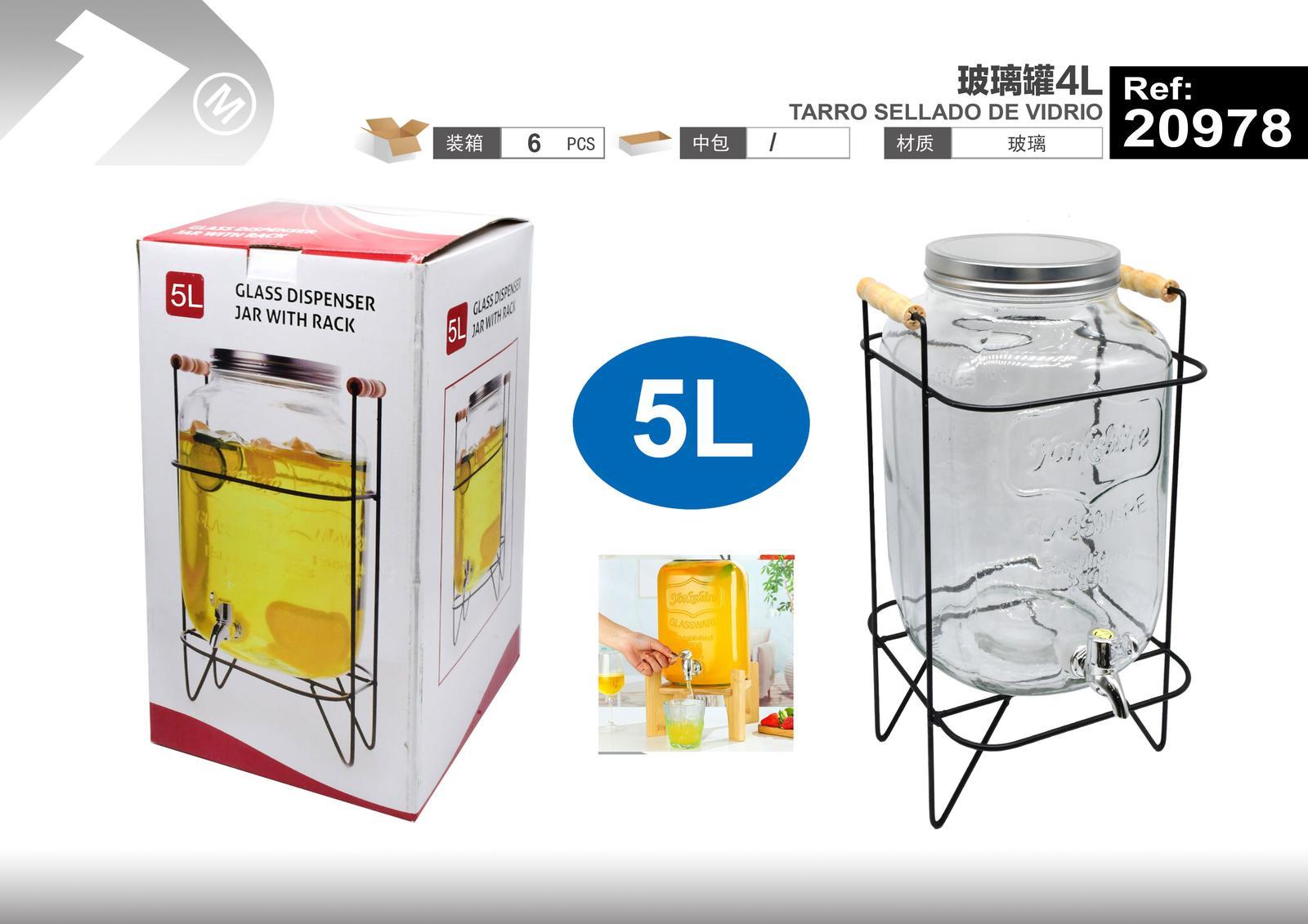 Frasco hermético, 5 L