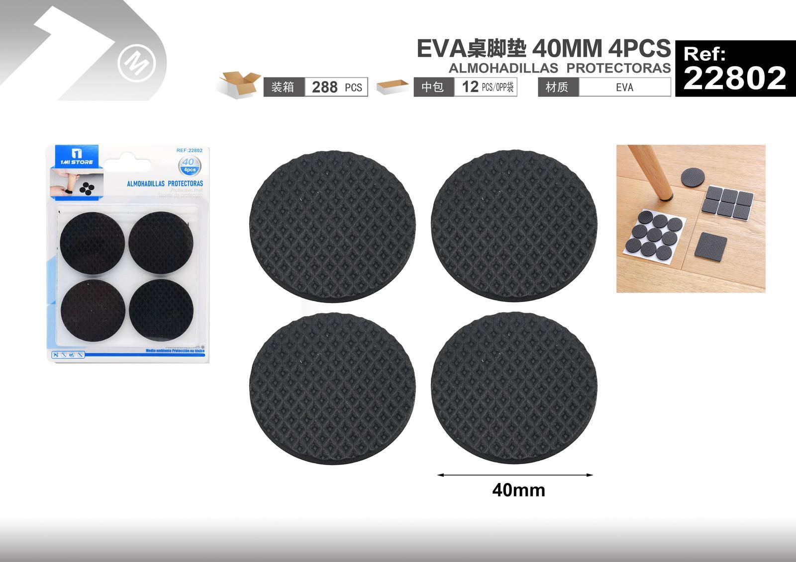 Protector para pata de mueble, 40 mm, 4 piezas, modelo 22802