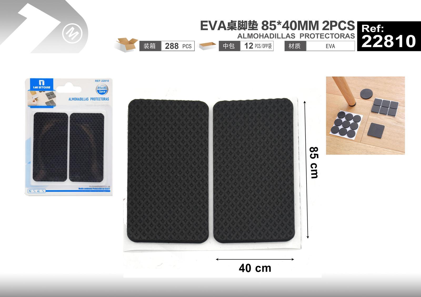 Protector para pata de mueble, 85 × 40 mm, 2 piezas, modelo 22810