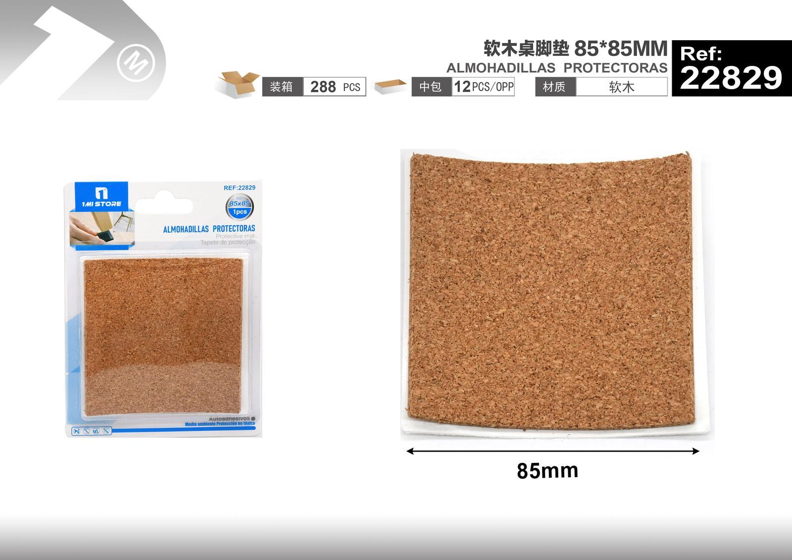 Protector para pata de mueble, 85 × 85 mm, modelo 22829