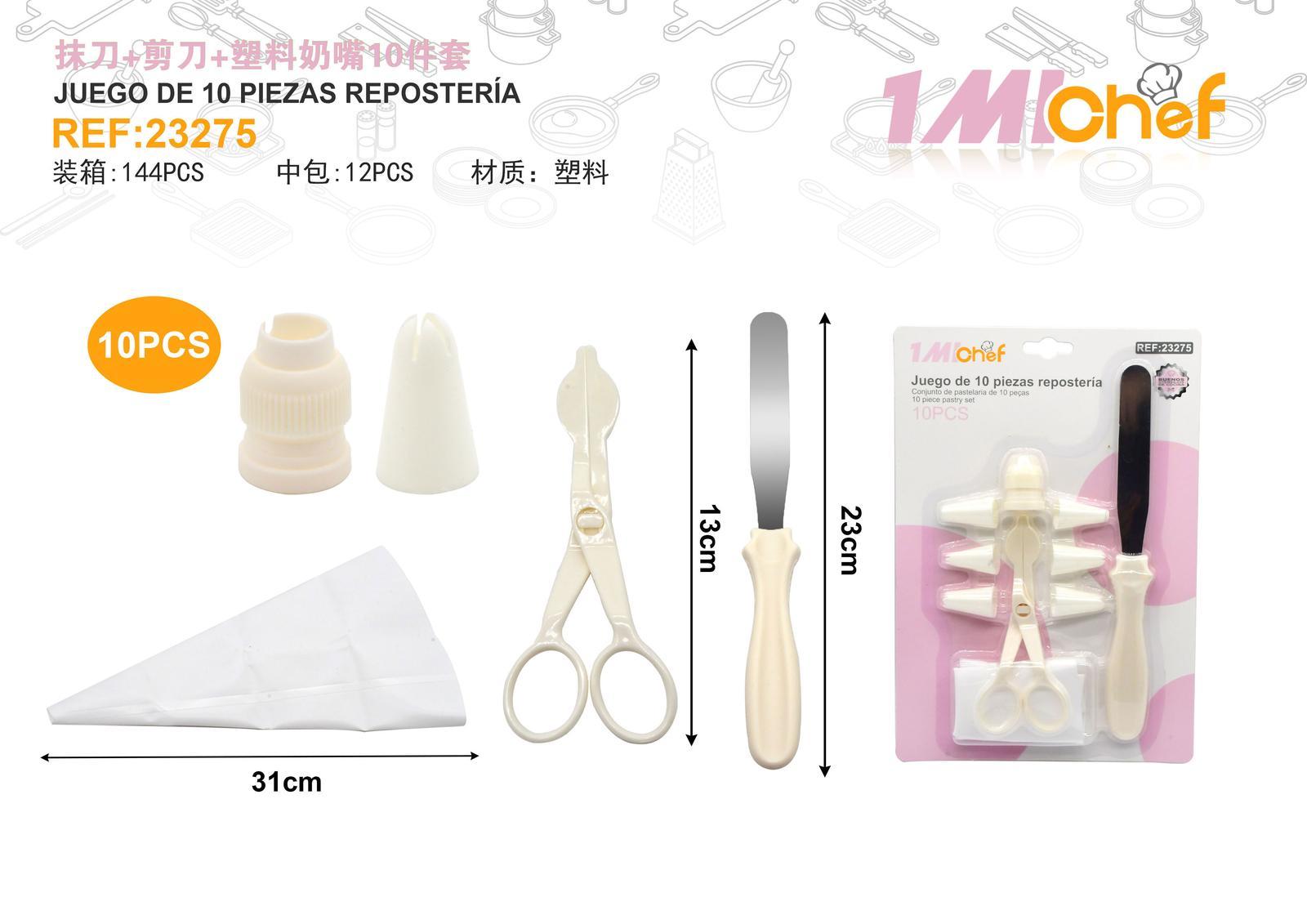 Juego para hornear, 10 piezas