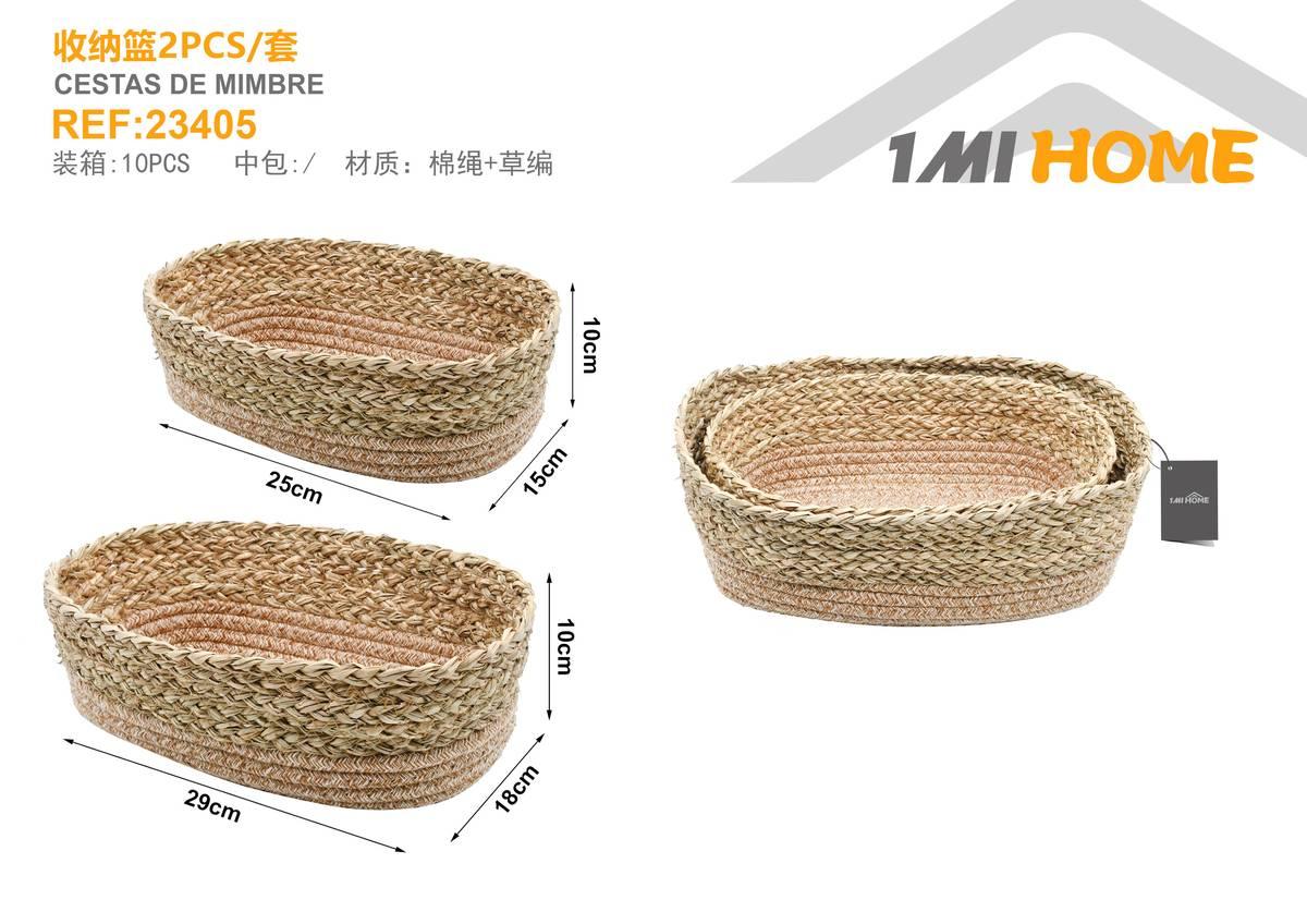 Cesta de almacenamiento, 2 piezas, modelo 23405