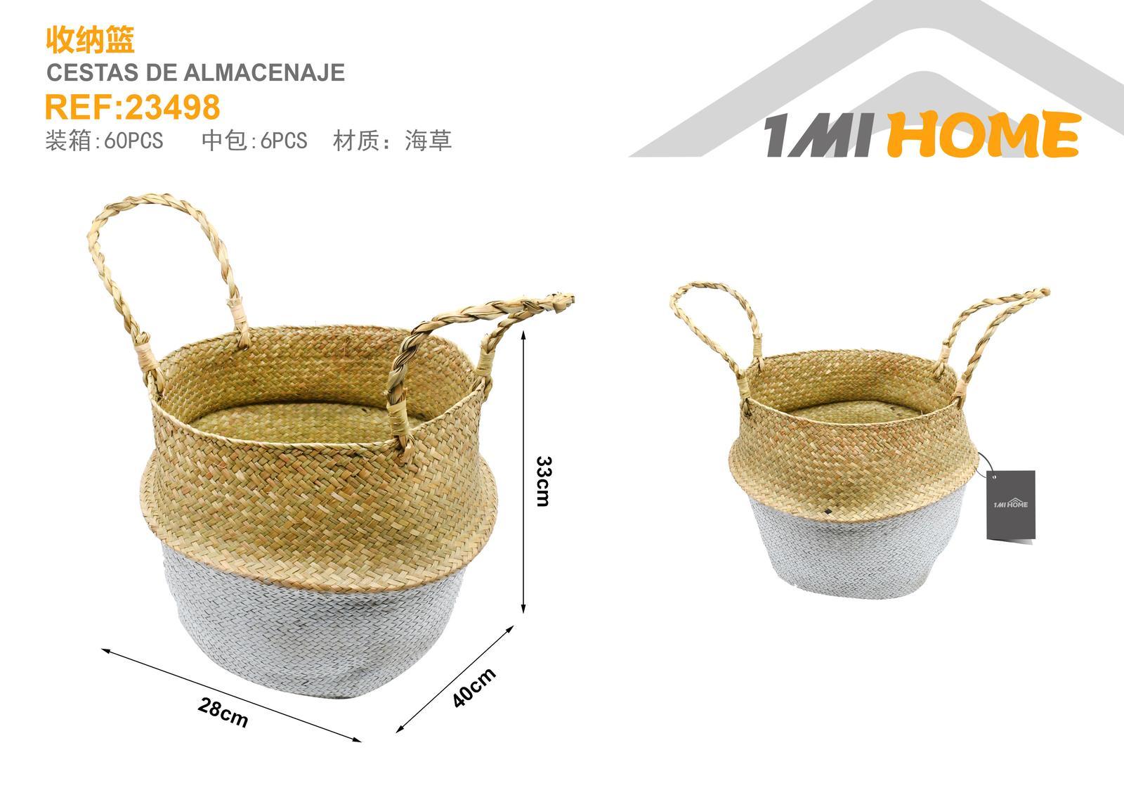 Cesta de almacenamiento, 28 × 40 × 33 cm