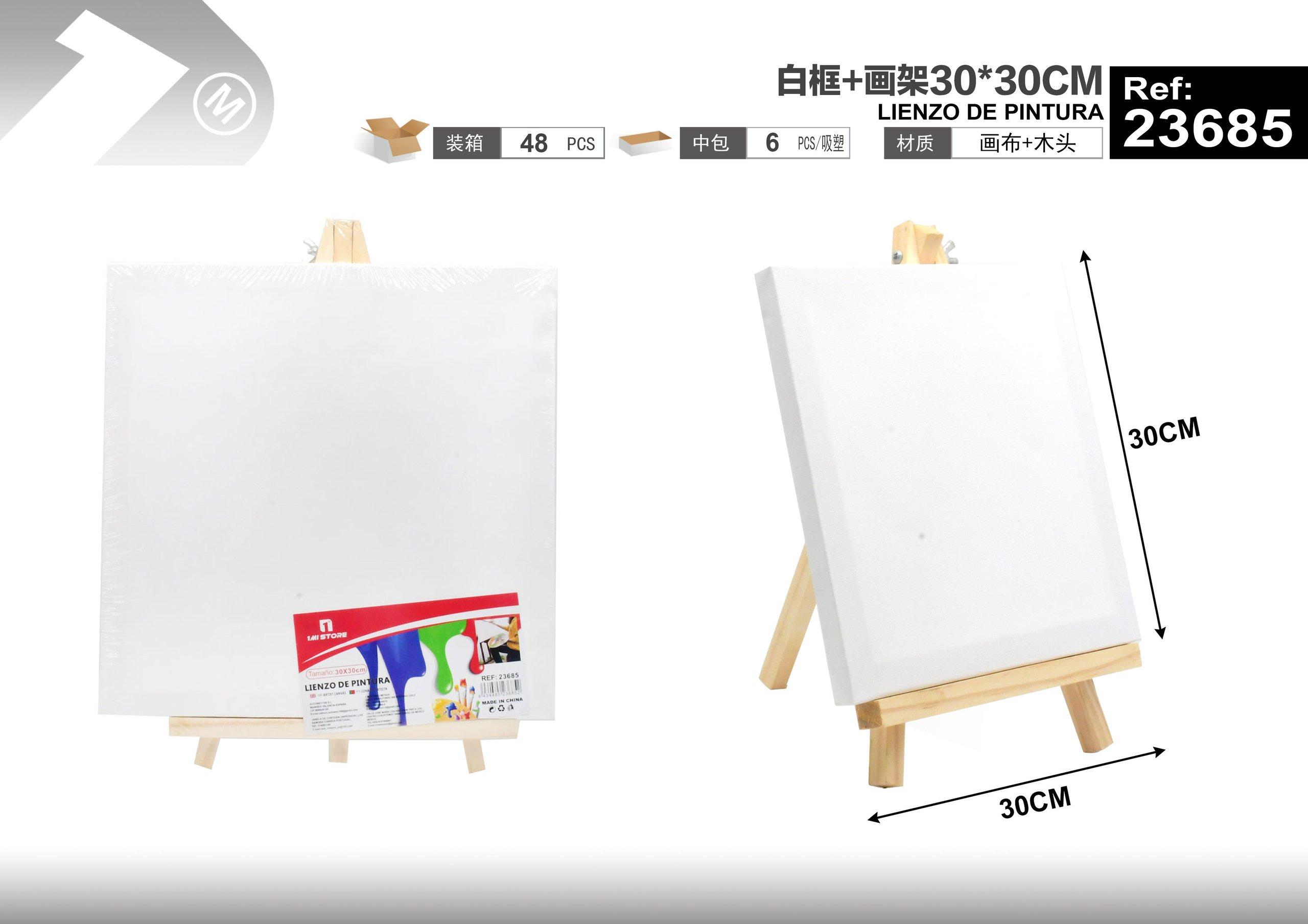 Bloc de dibujo, 30 × 30 cm, color blanco