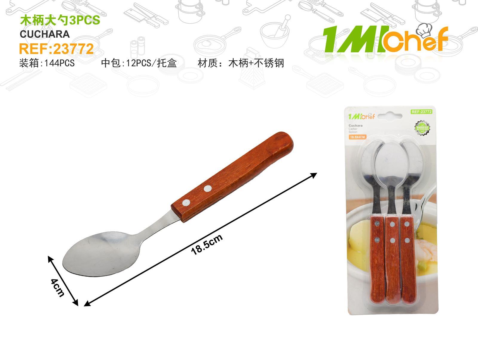 Cuchara, 3 piezas, ref. 23772