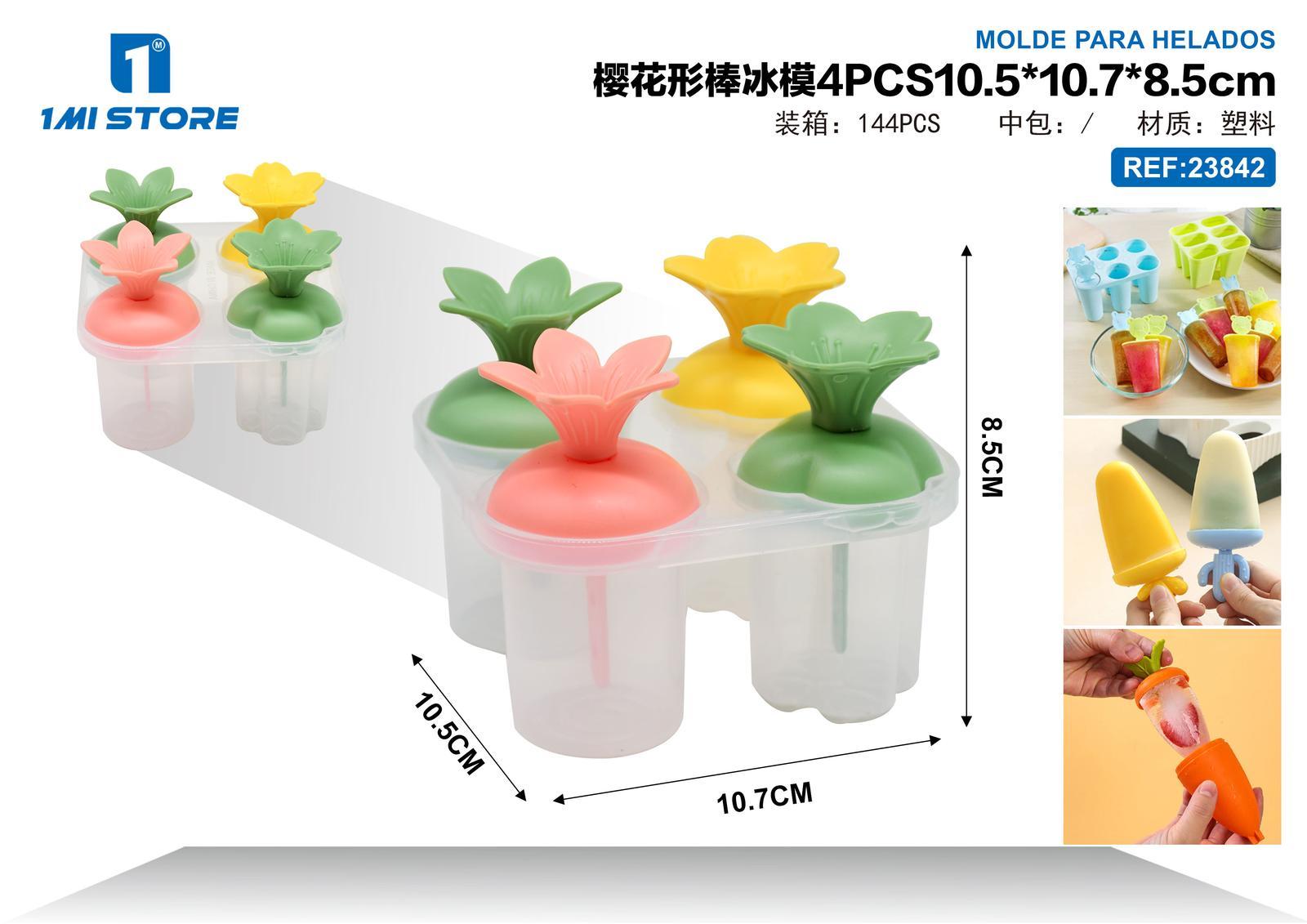 Molde para cubos de hielo, 10,5 × 10,7 × 8,5 cm