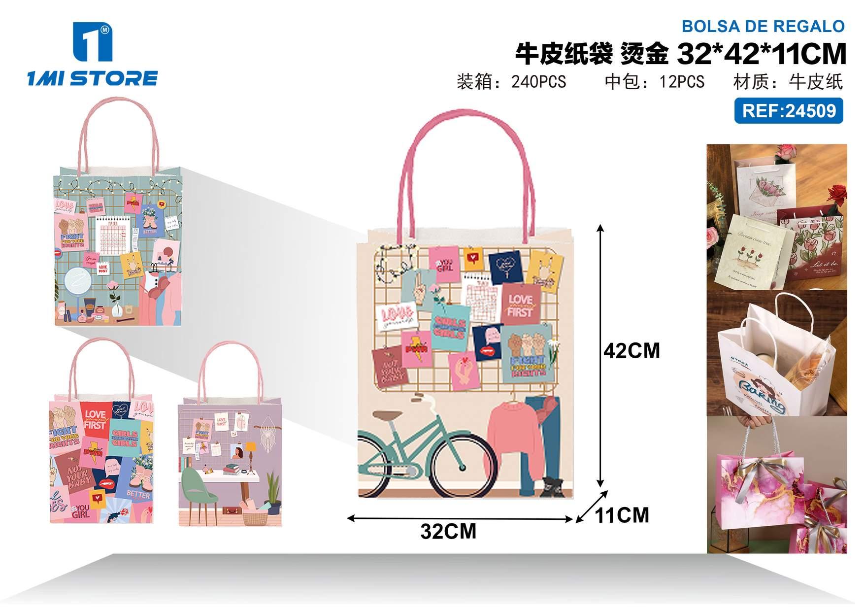 Bolsas de regalo, 32 × 42 × 11 cm, modelo 24509
