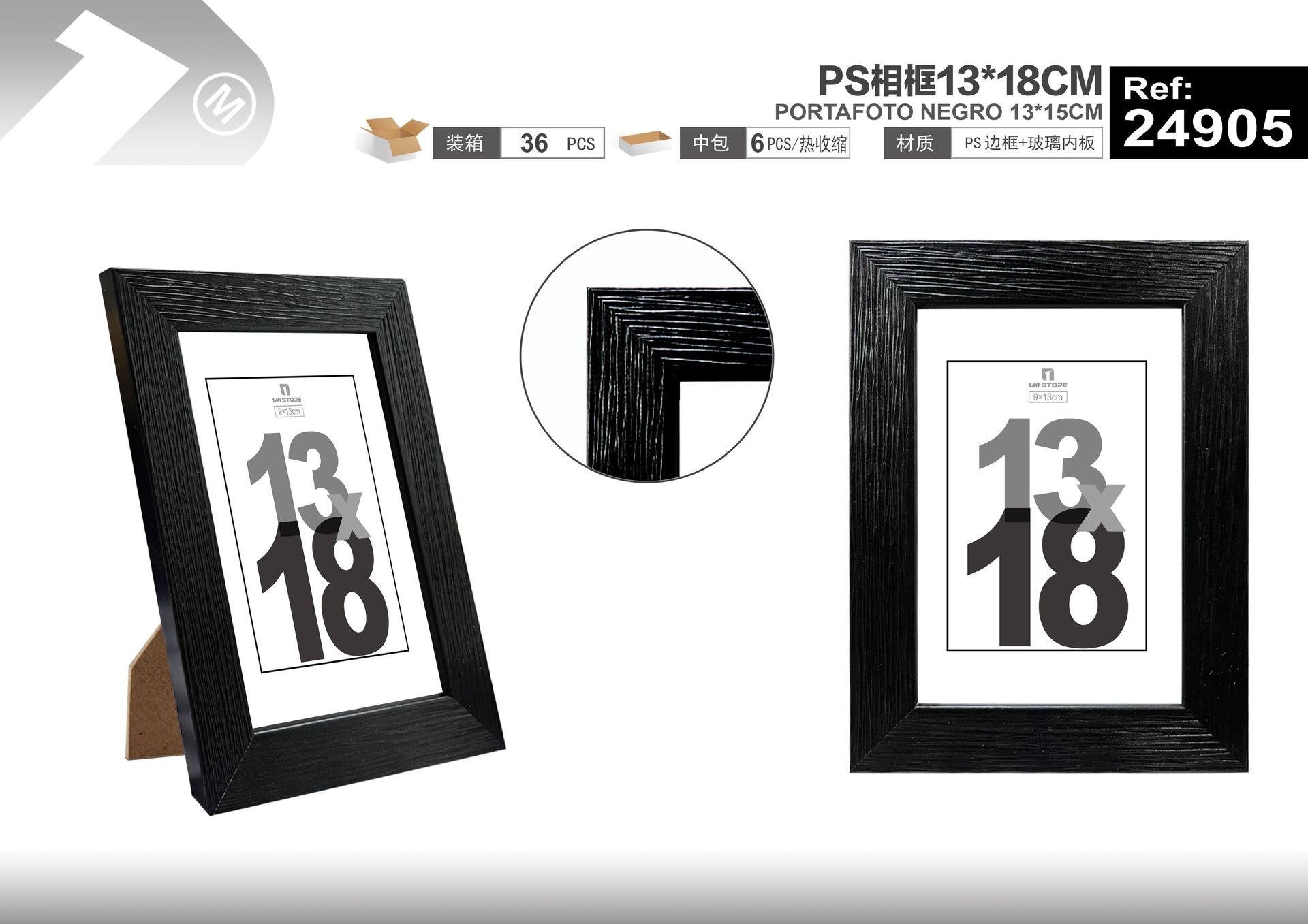Marcos de fotos de plástico, 13 × 18 cm, modelo 24905