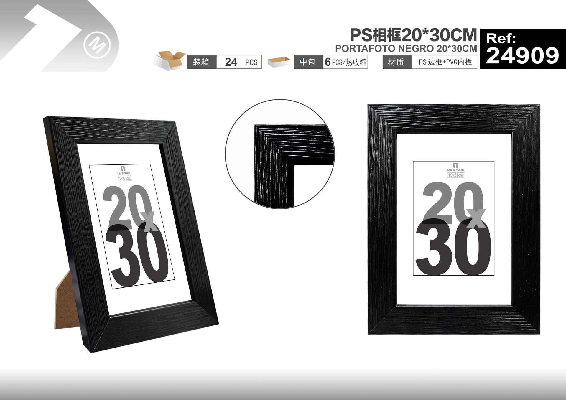 Marcos de fotos de plástico, 20 × 30 cm, modelo 24909