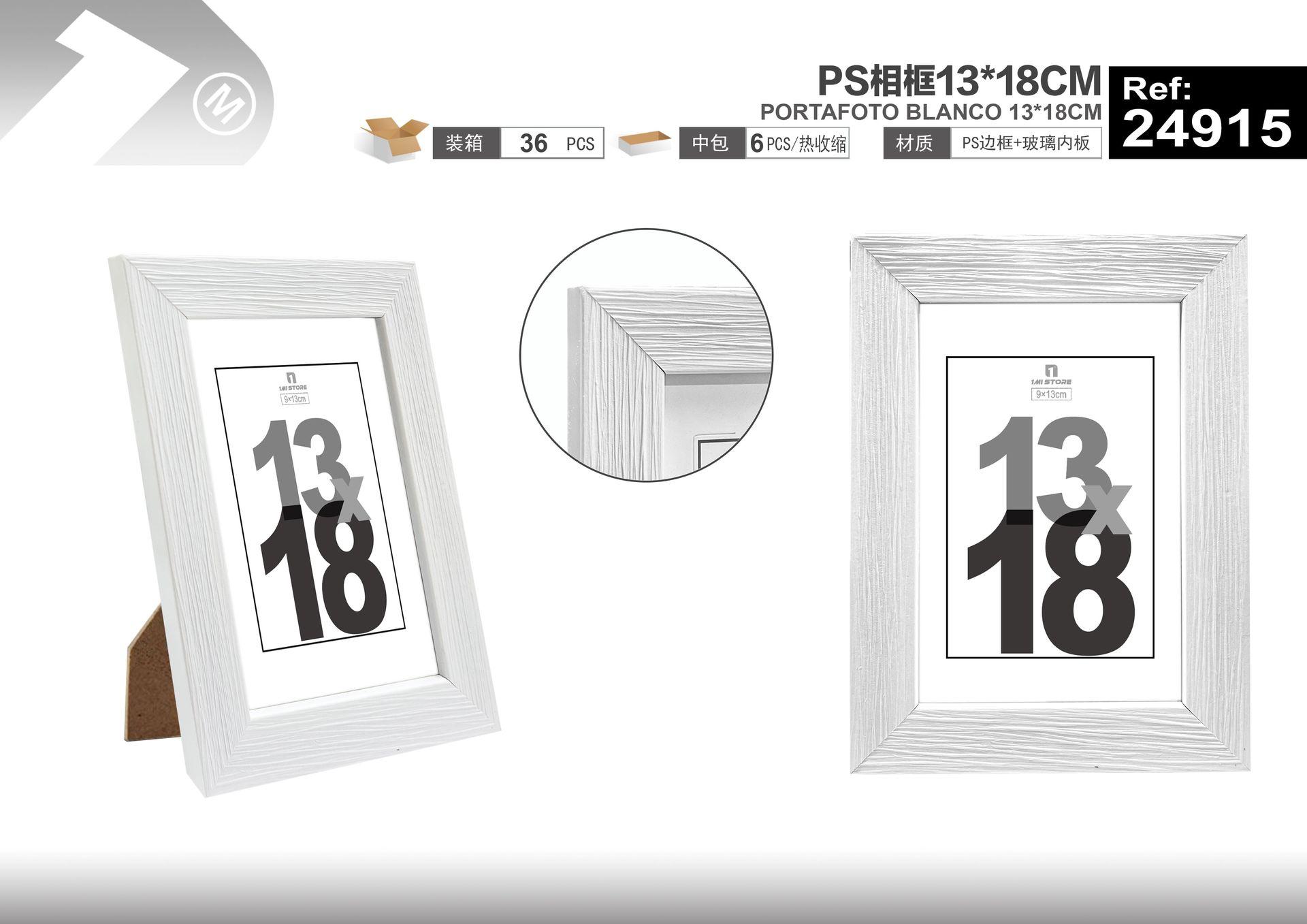 Marcos de fotos de plástico, 13 × 18 cm, modelo 24915