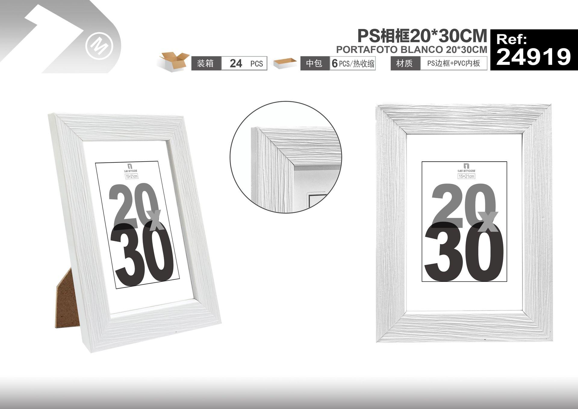 Marcos de fotos de plástico, 20 × 30 cm, modelo 24919