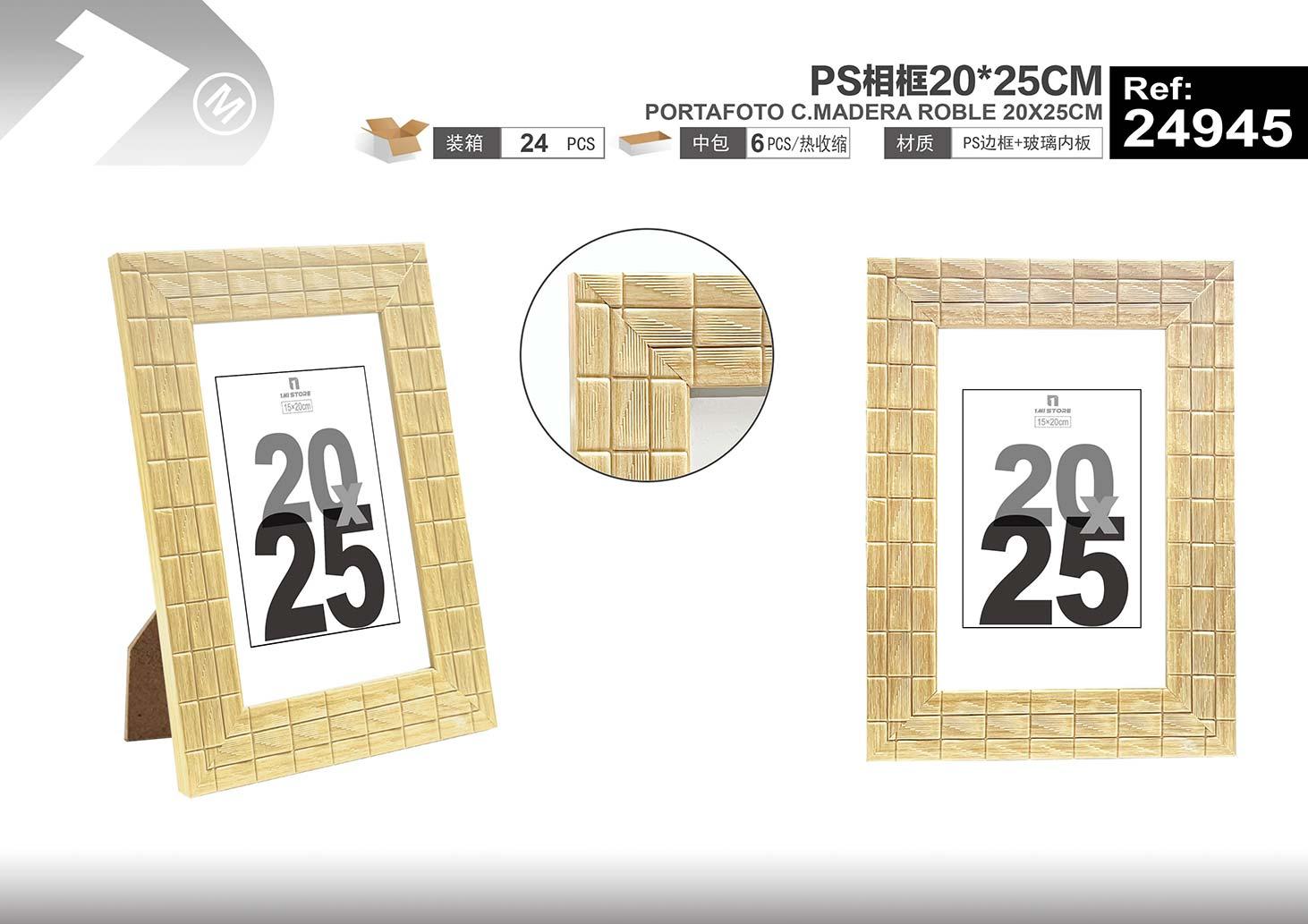 Marcos de fotos de plástico, 20 × 25 cm, modelo 24945